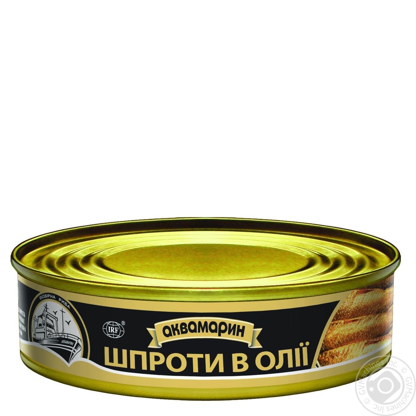

Шпроти Аквамарин в олії 150г