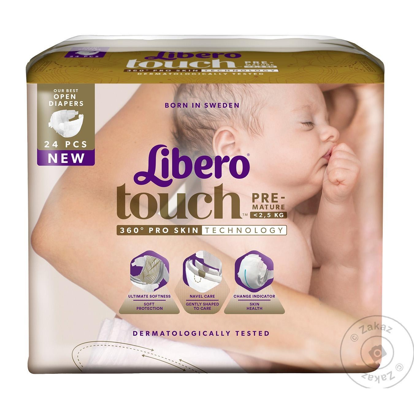

Підгузники Libero Touch Premature для дітей <2,5кг 24шт.