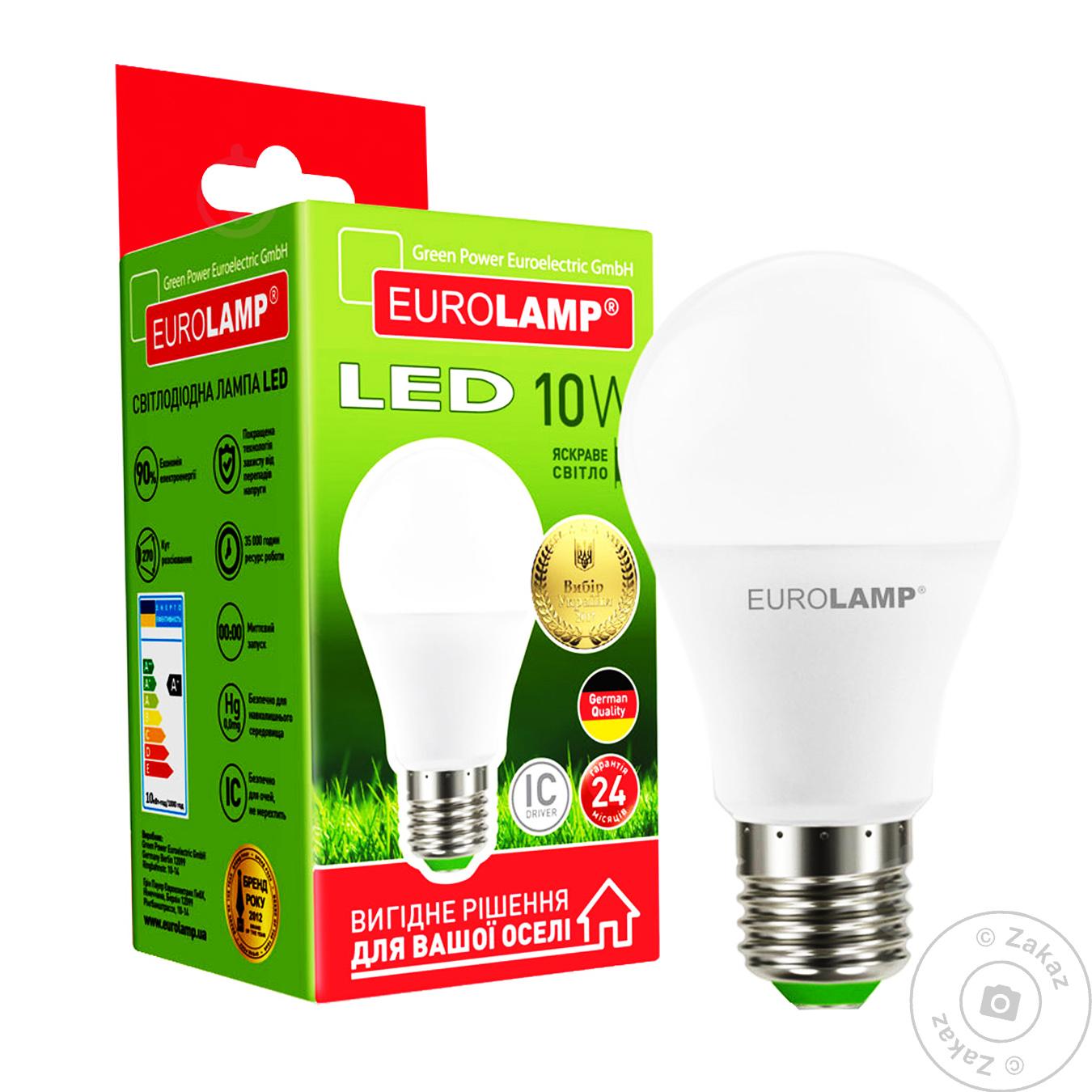 

Лампа світлодіодна Eurolamp LED A60 E27 10W 4000K