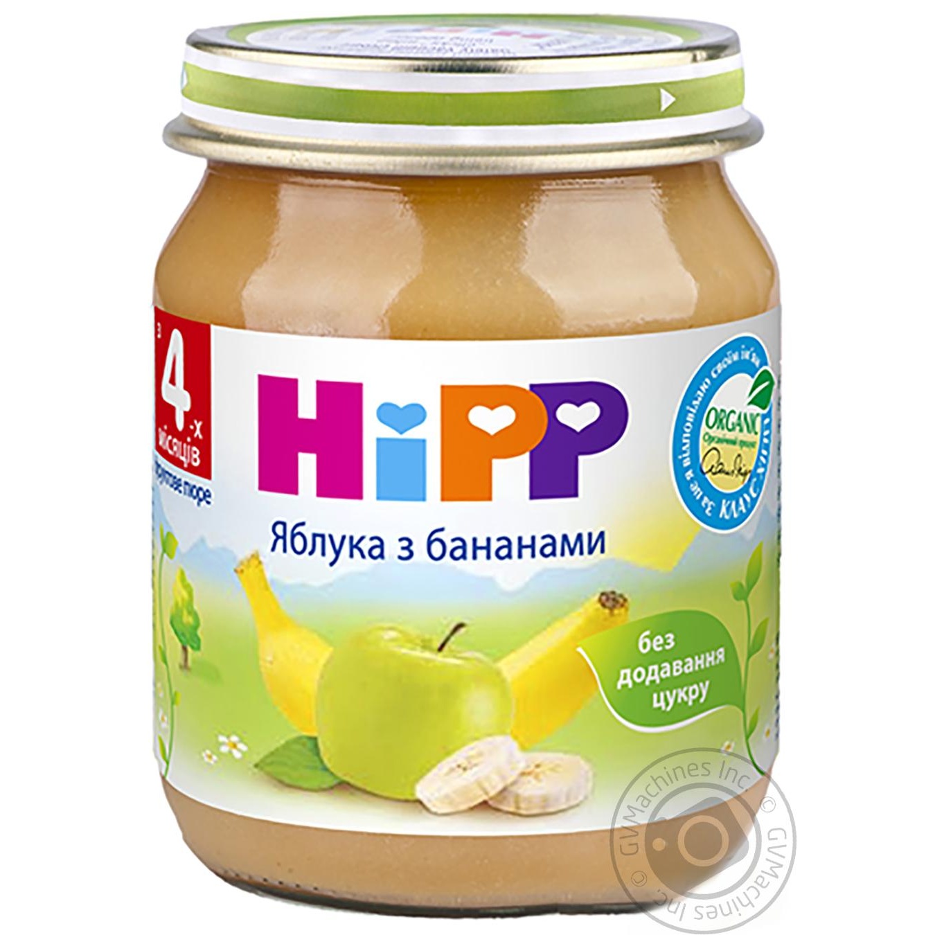 

Фруктове пюре Hipp Яблука з бананами з 4-х місяців 125г
