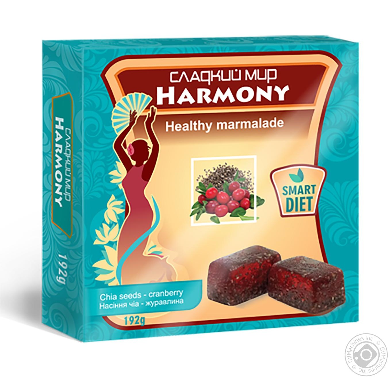 

Мармелад Сладкий мир Harmony Чіа-журавлина 192г