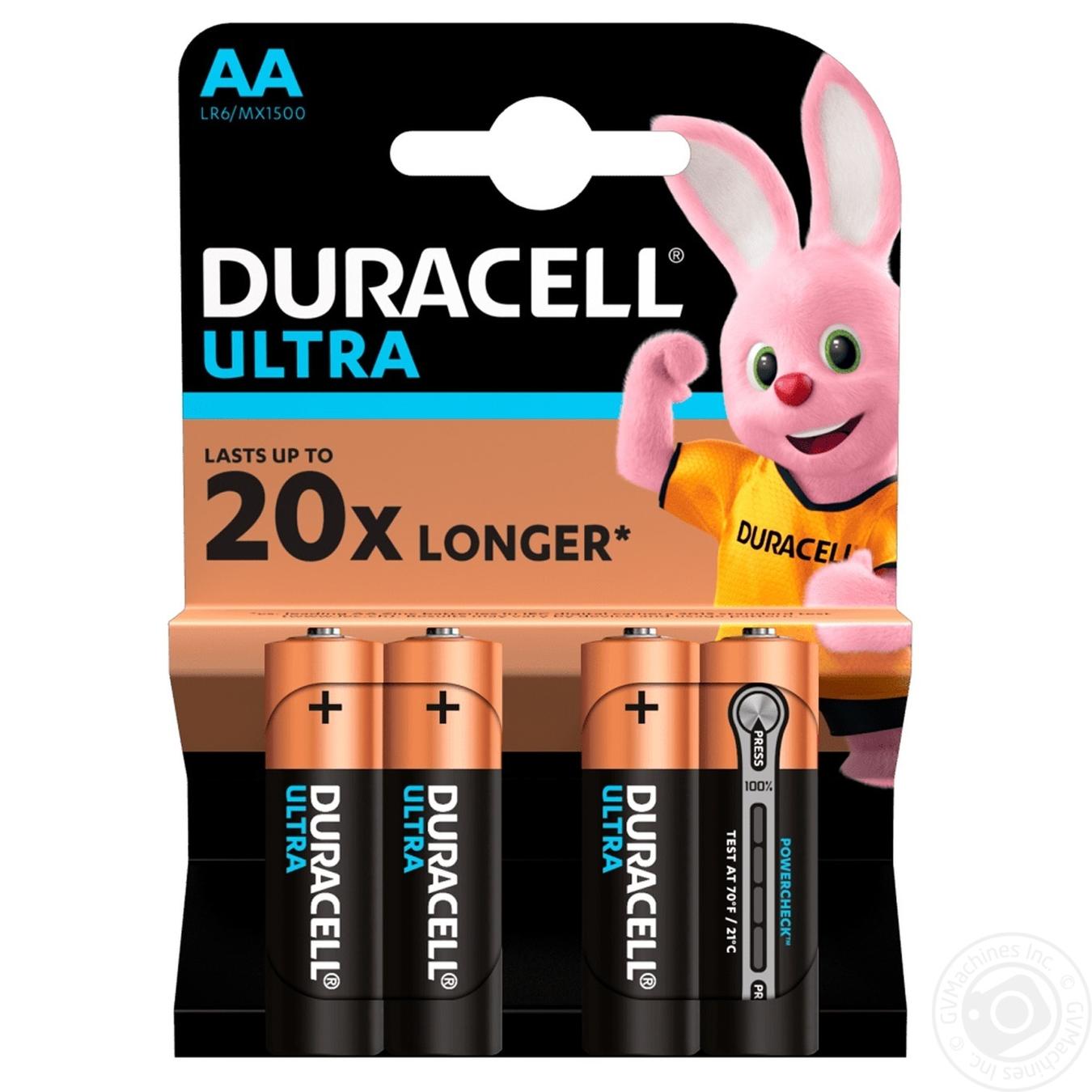 

Батарейки Duracell Ultra Power AA 1,5V LR6 4шт