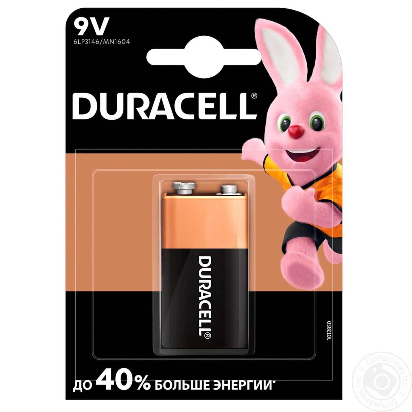 

Елемент живлення Duracell 9V лужний