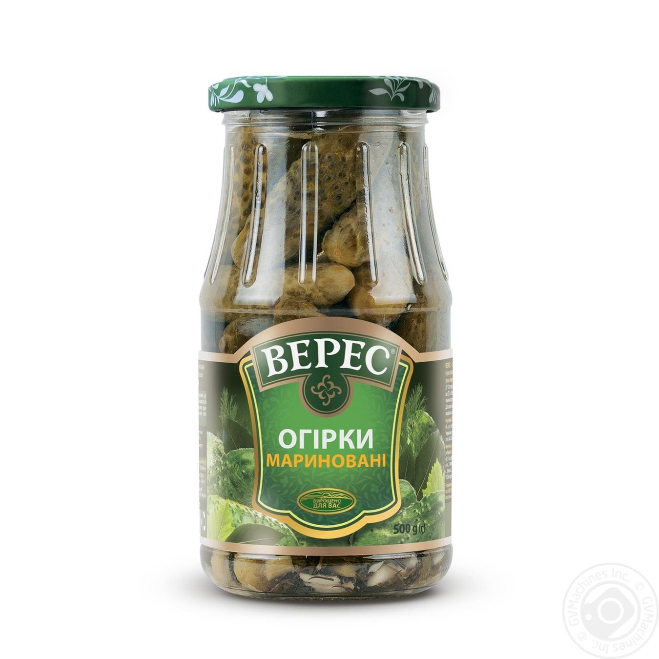 

Огірки Верес мариновані 500г
