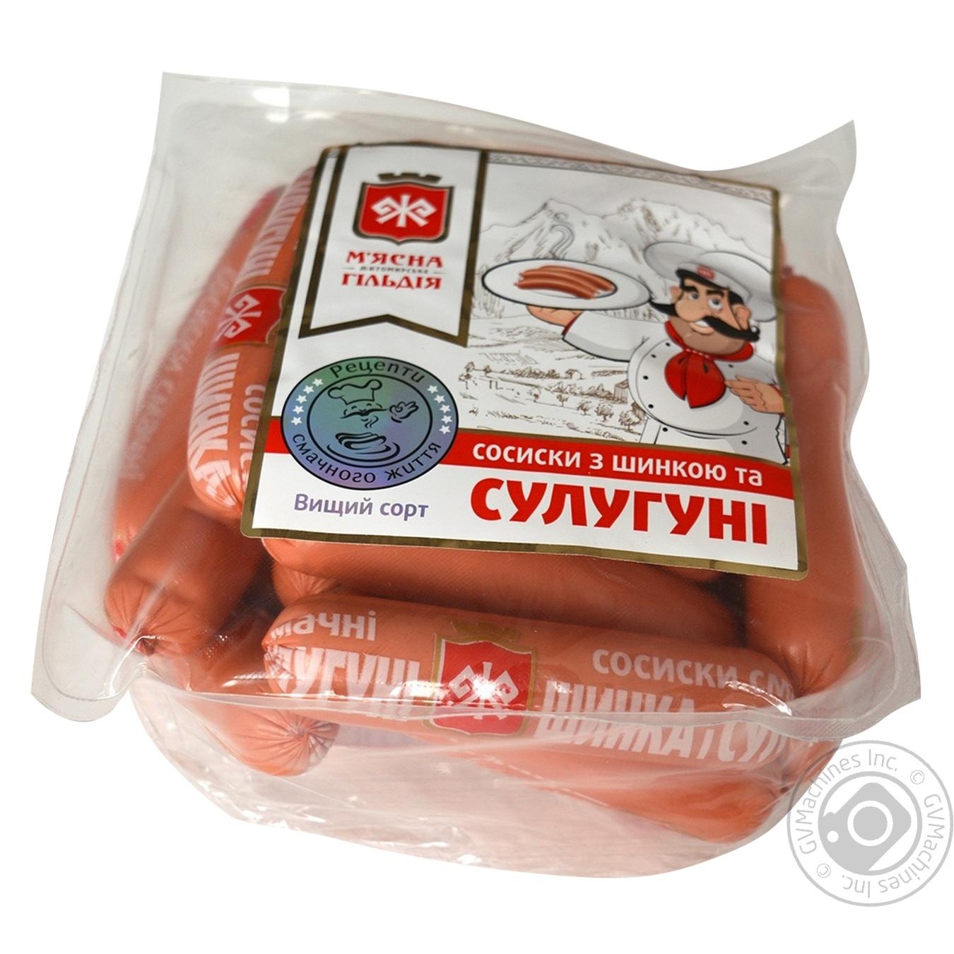 

Сосиски М'ясна гільдія з шинкою та сулугуні в/ґ