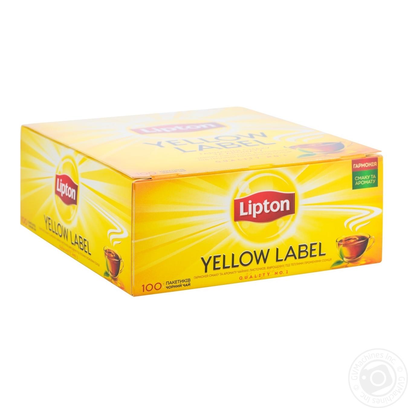 

Чай чорний байховий Yellow Label в пакетиках 100*2г