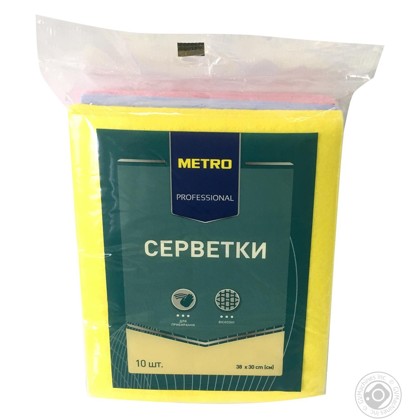 

Серветки METRO Professional віскозні 30*30см 10шт