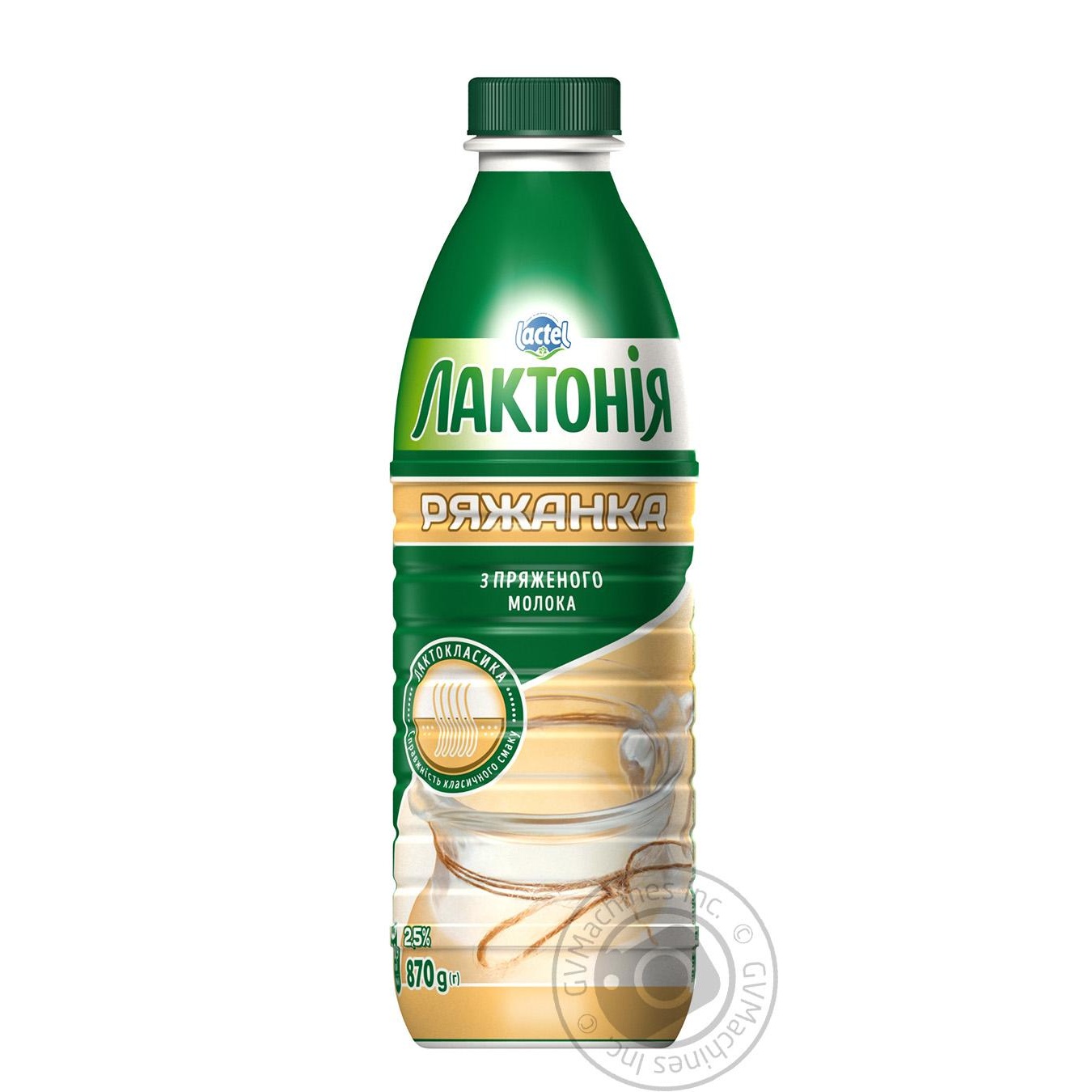 

Ряжанка Лактонія 2.5% пластикова пляшка 870г