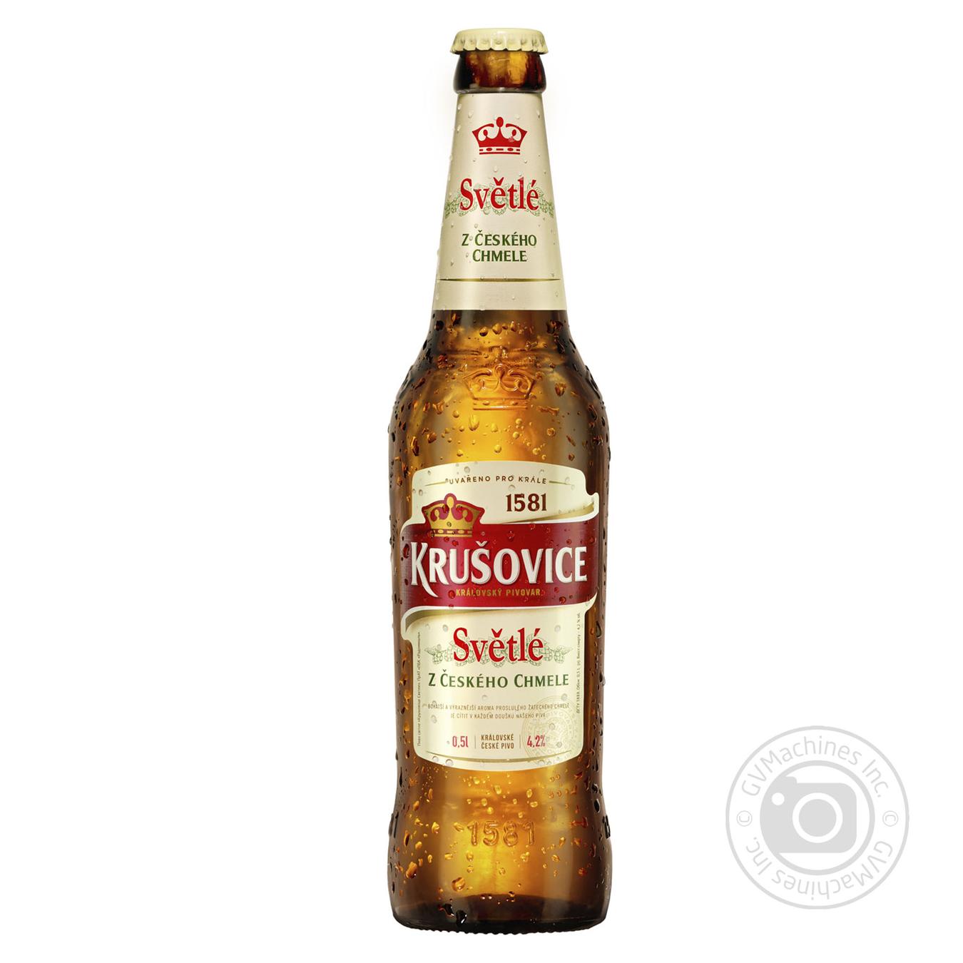 

Пиво Krusovice Svetle світле 4,2% 0,5л