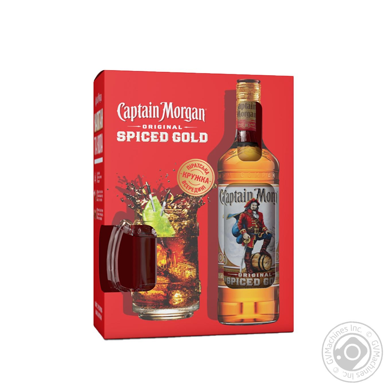 

Ром Captain Morgan Spiced Gold 35% 0,7л + кружка набір