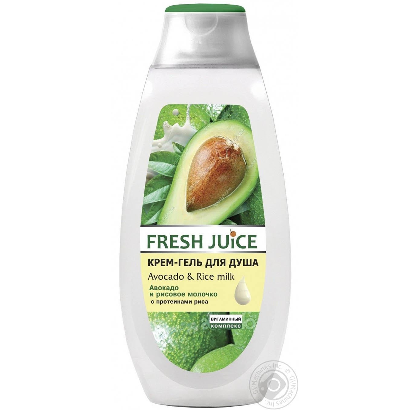 

Гель для душа Fresh Juice авокадо і рисове молочко 400мл