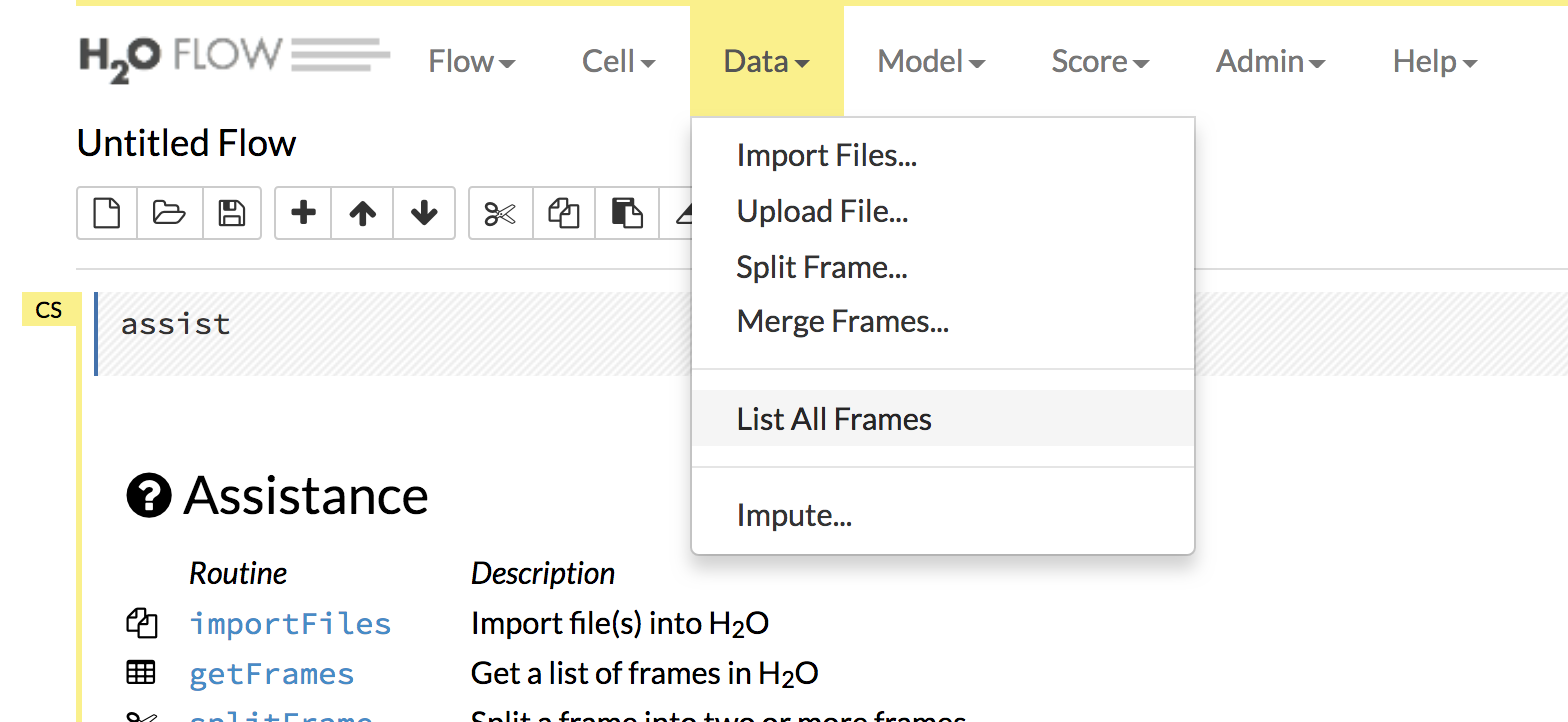 List of All Frames