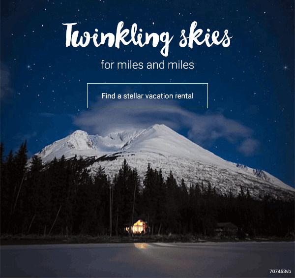 Twinkling skies for miles and miles