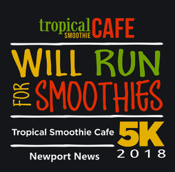 Tropical Smoothie 5K & Jr Smoothie 1 Mile - Newport News 
