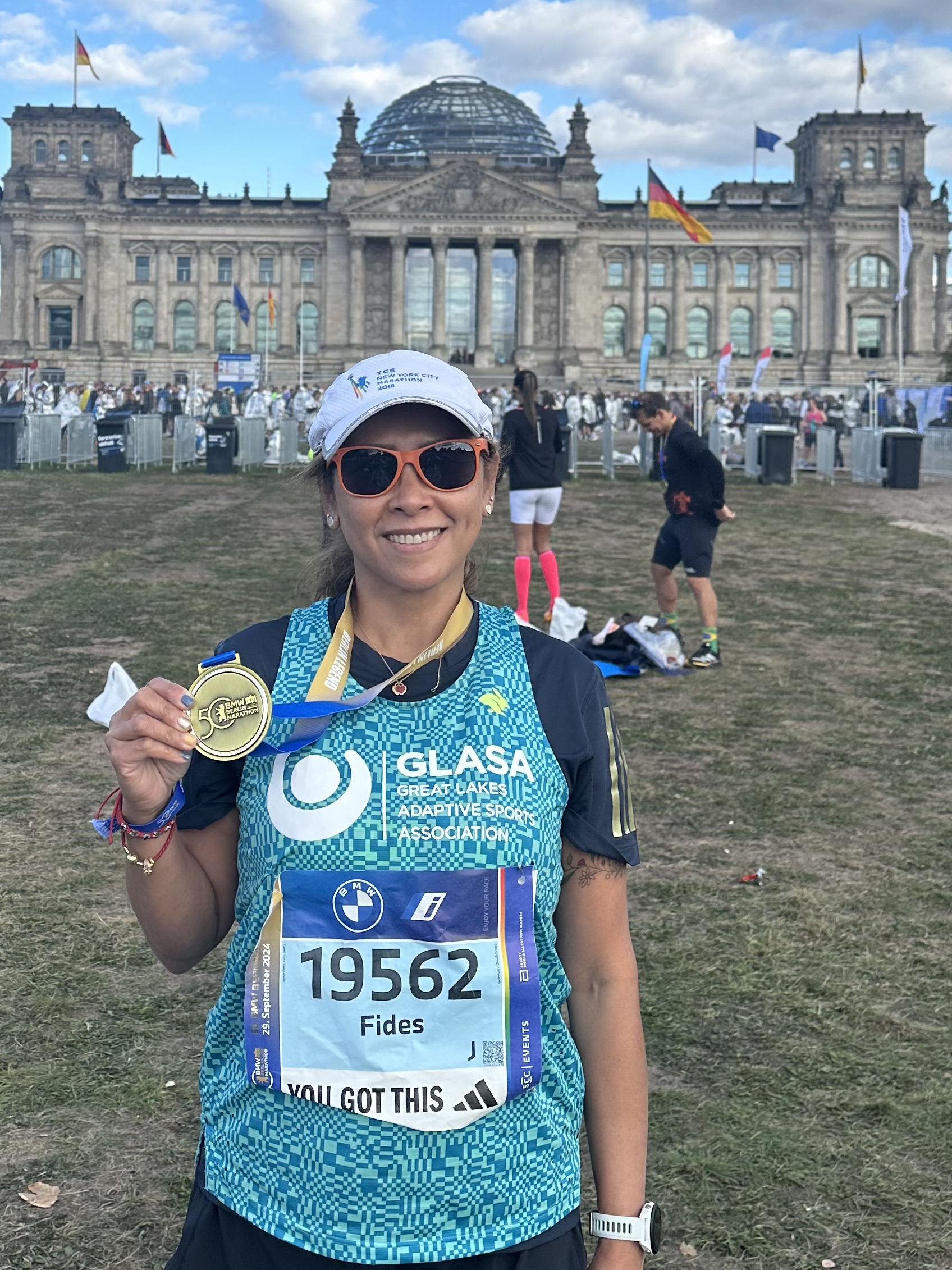 Fides Heiser's run for Great Lakes Adaptive Sports Association (GLASA) - in New York!