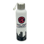 White Pittsburgh Skyline Water Bottle