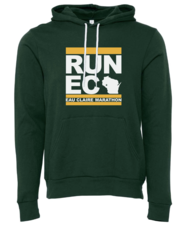 RUNEC Hoodie - forest green w/ yellow/white