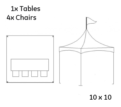 10 x 10 Tent Rental