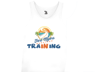 Fort Myers Marathon "In Training" Tank- White (unisex)