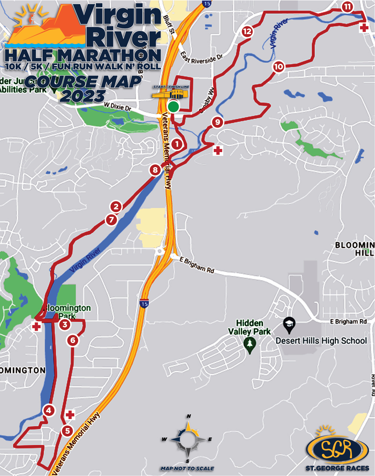 1/2 MARATHON MAP