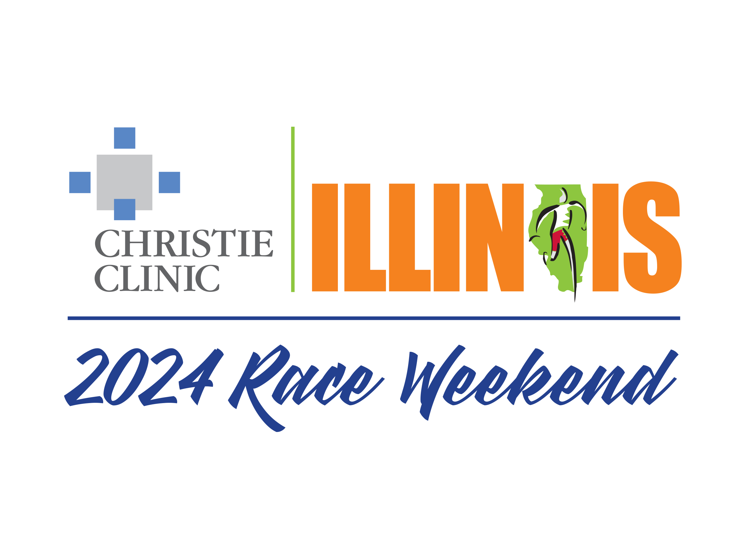 2024 Christie Clinic Illinois Race Weekend—REUNITED! Logo