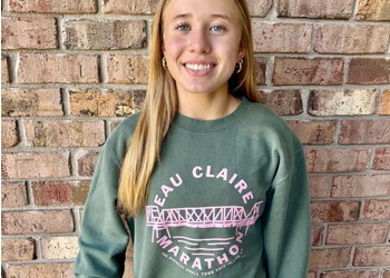 ECM Bridge Crewneck - alpine green w/ pink