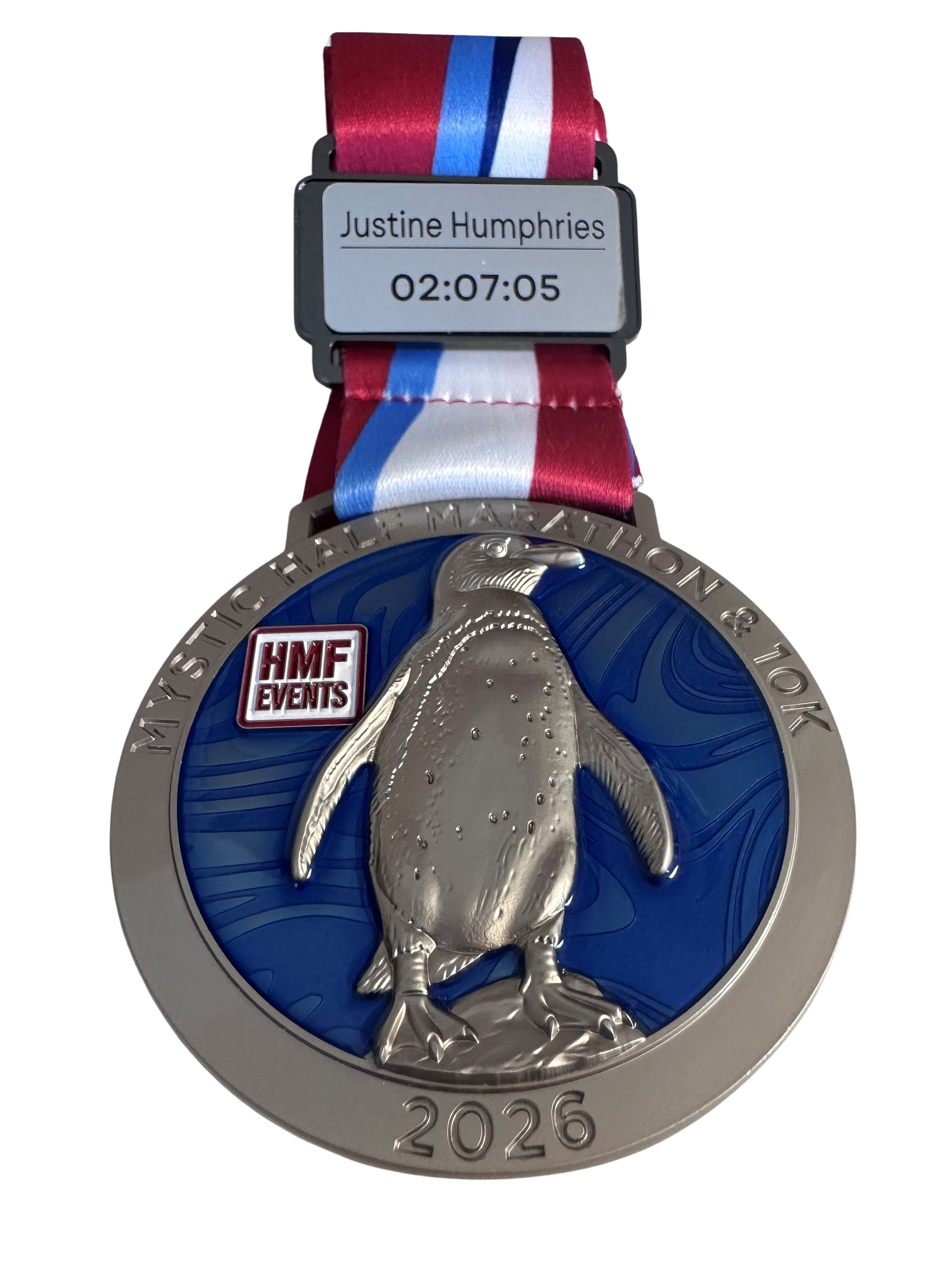 2026 Mystic Half Marathon: iTAB Personalized Medal Plate