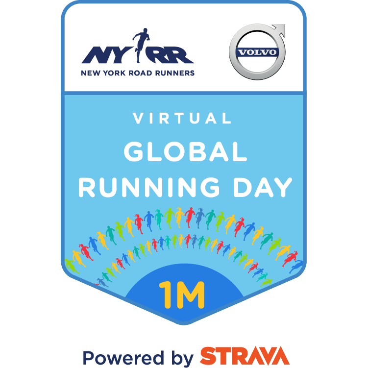 Virtual NYRR Global Running Day 1M Logo