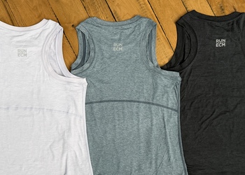 RUN | ECM: ECM Bridge Women's Performance Tech High Neck Tank - three color options