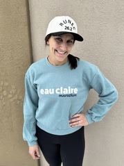 eau claire marathon crewneck - arctic