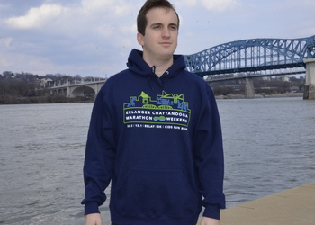Navy Blue Skyline Hoodie