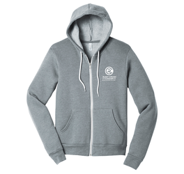Oversized Grey Zip Up Hoodie