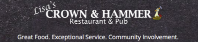 Lisa's Crown & Hammer Restaurant & Pub - Food & Drink Specials Logo