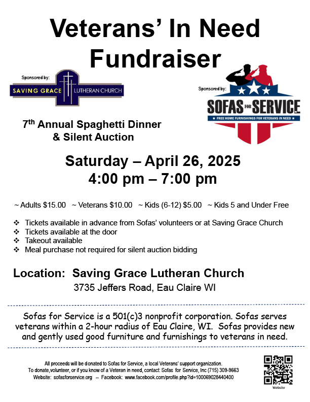 Sofas for Service Spaghetti Feed