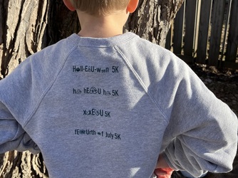 YOUTH - 5K Race Series Crewneck - gray