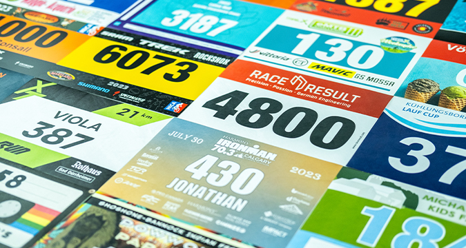 Customized Tyvek Race Bibs