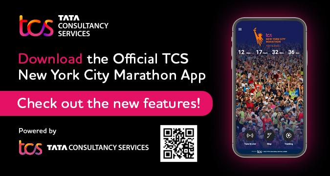 Download the official race app, powered by TCS