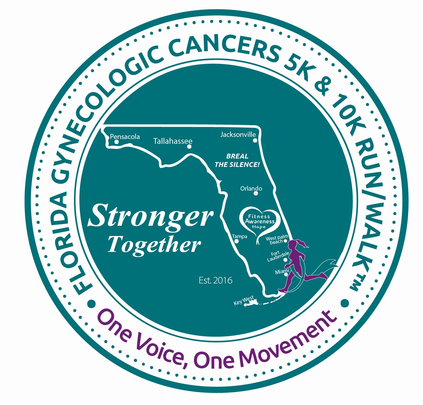 FLORIDA TEAL 5K RUN / FUN WALK™ for Ovarian & Gynecologic Cancer 