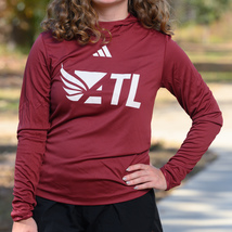 Women's LS Lightweight Hoodie - Burgundy