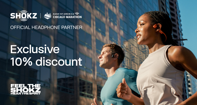 POWER YOUR RACE WITH 10% OFF SHOKZ!