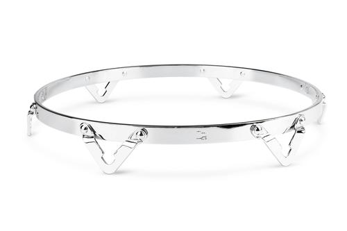 Metal Rim Music Traditional Rim Chrome, 12-1/2 Traditional Rim - Willis Music Store