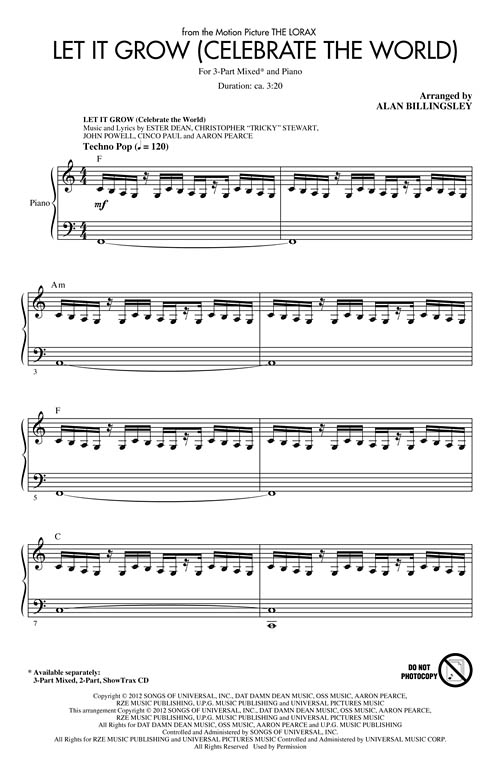 Let It Grow (Celebrate the World) 
(from The Lorax) - (from The Lorax)