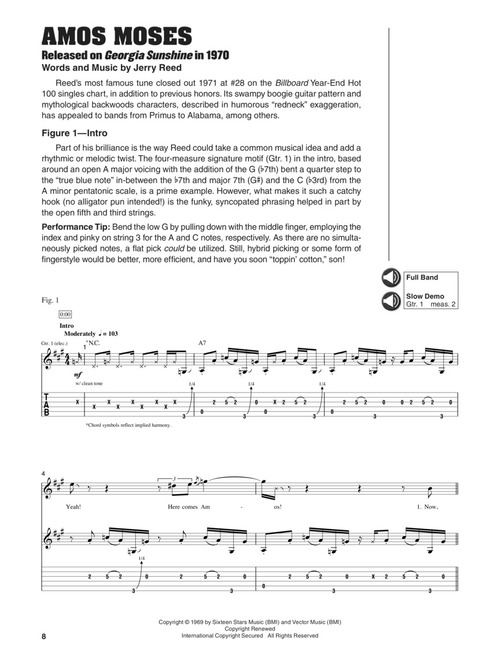 Jerry Reed Chords Jerry Reed - Signature Licks A Step-by-Step Breakdown of His Guitar ...