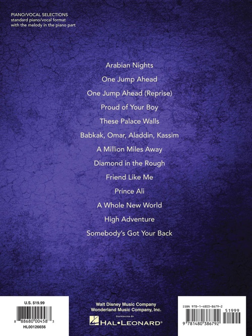 Aladdin - Broadway Musical Piano/Vocal Selections - Willis Music Store