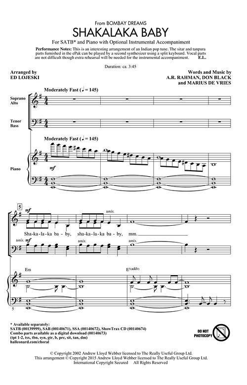 Shakalaka Baby - from Bombay Dreams