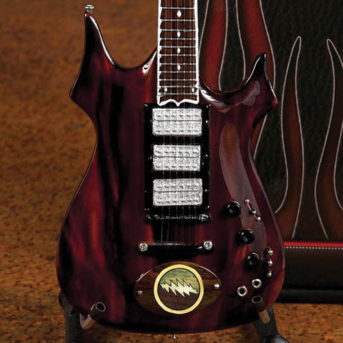 Jerry Garcia Lightning Bolt Miniature Guitar Replica Collectible