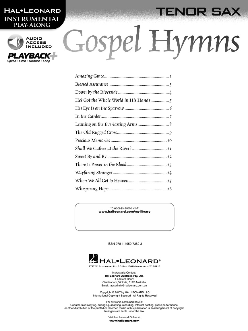 Table of Contents