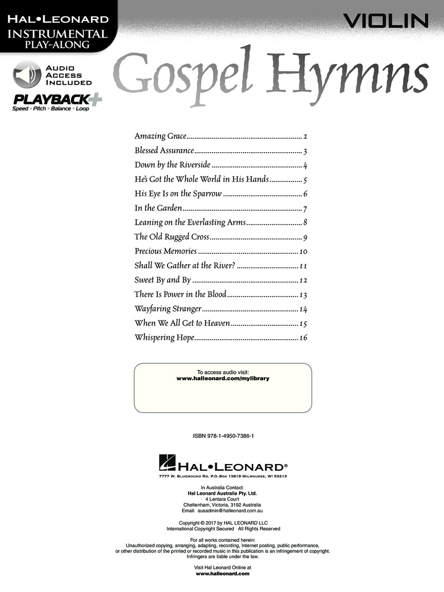 Table of Contents