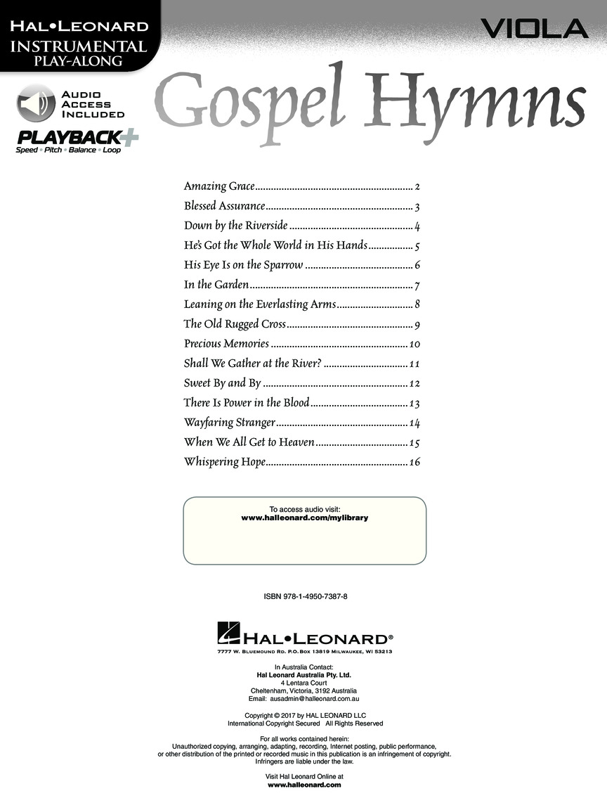 Table of Contents