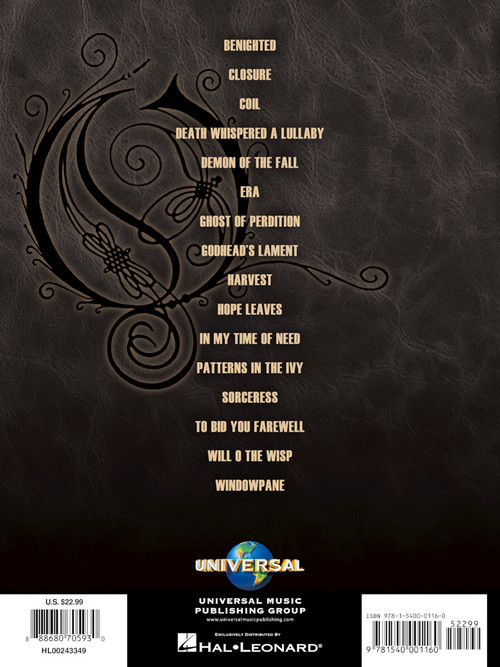 Best of Opeth, The Sheet Music by Opeth (SKU: 00243349
